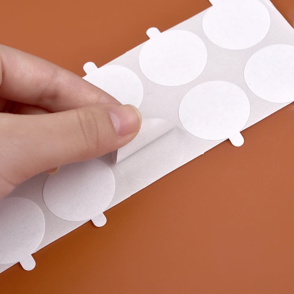 50Pcs Wax Seal Stamp Double-Sided Adhesive Stickers Round Discs Stamp Adhesive Tape DIY Envelope Cards Label Wax Sealing Sticker