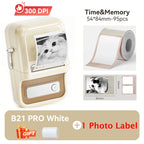Niimbot B21 Pro 300DPI HD Printing Portable Thermal Printer Self-adhesive Label Printer Sticker Maker For Photos Receipts Note
