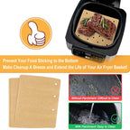 50pcs Air Fryer Parchment Paper For Ninja Foodi Grill 5-in-1 AG301 Ninja Foodi Accessories Air Fryer Accessories Air Fryer Liner