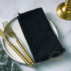 10pcs Napkins 41x41cm Cotton Cloth Gauze Retro Burr Rustic Towel Dining Place Mats Wedding Party Linen Fabric Table Decoration