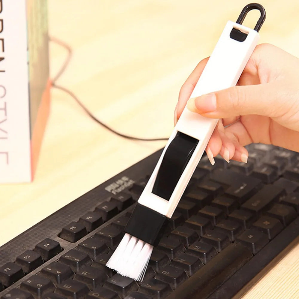 1PCS Portable Cleaning Brush Multifunctional Door and Window Keyboard Groove Cleaner Dust Shovel Window Rail Cleaning Tool