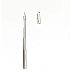 1PCS Portable Telescoping Pen Metal Keyring  Stainless Steel Keychain Ballpoint pen Out Door