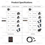 DIY Ambient TV PC Dream Screen USB LED Strip HDTV Computer Monitor Backlight Addressable WS2812B LED Strip 1/2/3/4/5m Full Set