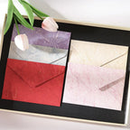 5pcs Gilded Shadow Envelope Channel Style Texture Envelope  For Handwritten Love Letter Birthday Greeting Card Invitation