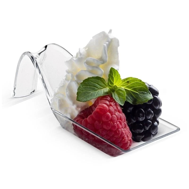 20pcs Plastic Appetizer Spoons Small Catering Dessert Tasting Dishes Disposable,Desserts Cakes Jelly Ice Cream Dipping Sauces