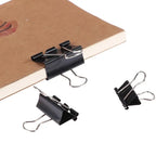 10/20/30/40/50Pcs Black Metal Binder Clips 25mm/ 32mm Notes Letter Paper Clip Office Supplies Binding Securing