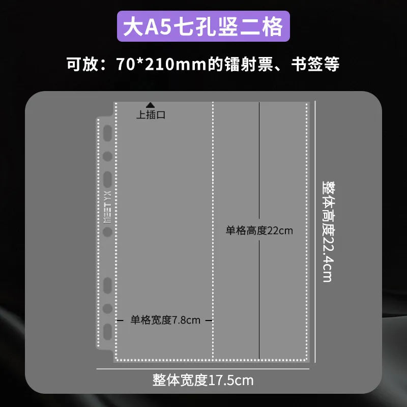 Heavy Duty A5 Card Binder W/ 55mm Large D-Rings 3-Ring Thick Photo Card Album W/ Elastic Band for K-pop Collection