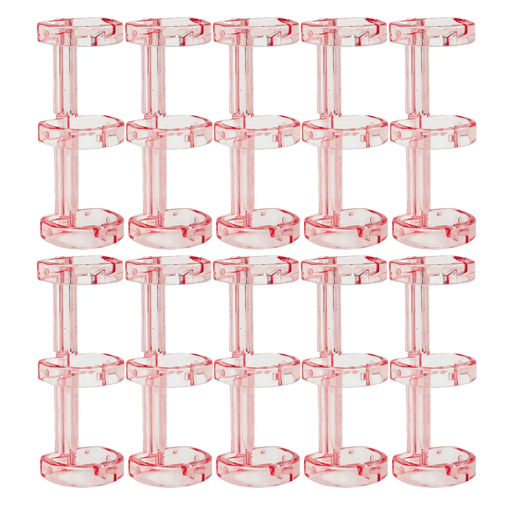 Loose Leaf Binders 5 Colors 3-hole Book Rings Translucent Binding Spines Combs Snap Split for DIY Diary Scrapbook School Supply