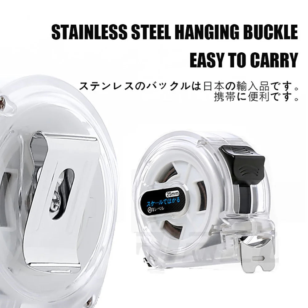 3/5/7.5/10M Stainless Steel Tape Measure High Wear Resistance Measuring Tool Imported from Japan For Woodworking Site Measuring