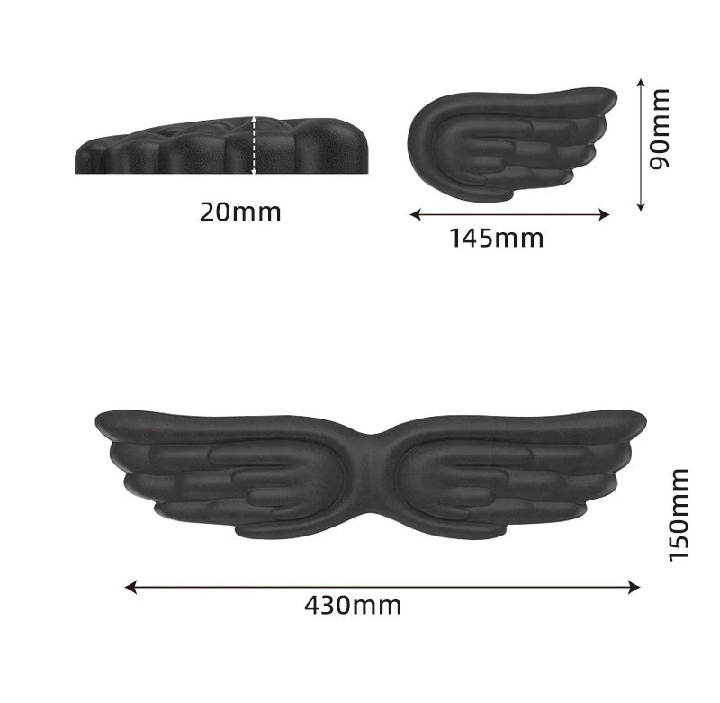 Mechanical Keyboard, Mouse, Wrist Rest, Computer Keyboard, Laptop, Angel Wing, Memory Foam, Mouse Pad Wrist Support