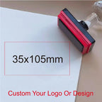 Personalized Logo and Text Self Inking Stamp Custom Your Own Design Company Logo Customized Photosensitive Seal Ink Stamp