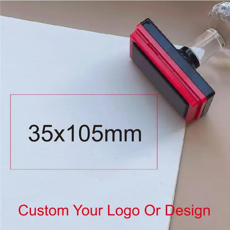 Personalized Logo and Text Self Inking Stamp Custom Your Own Design Company Logo Customized Photosensitive Seal Ink Stamp