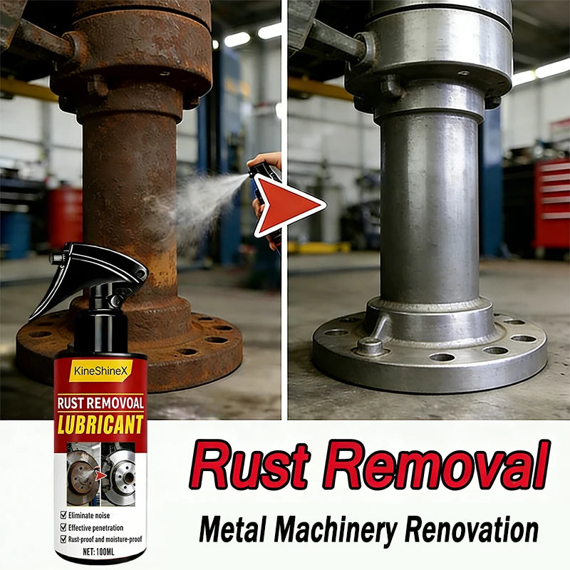 Large Capacity Powerful Car Rust Remover Spray - Exhaust/Wheel Care, Metal Powder Remover.
