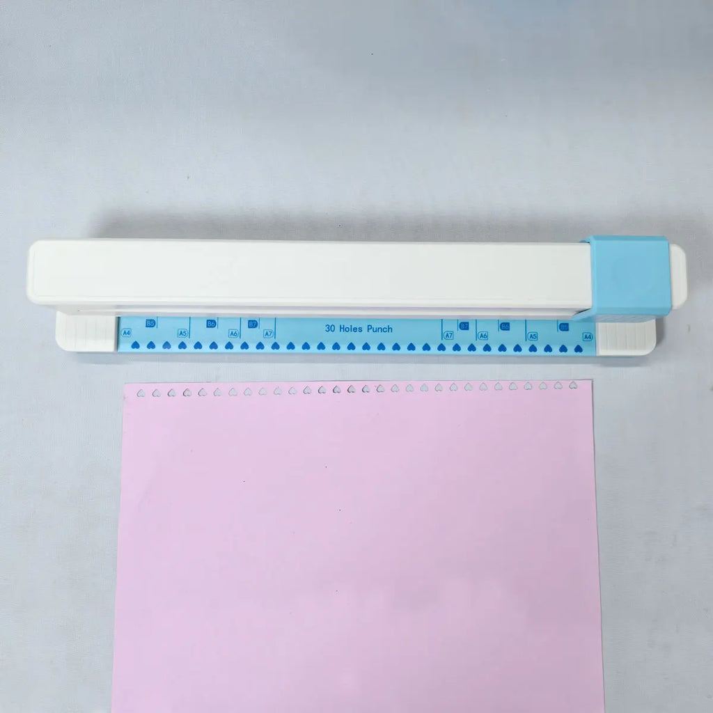 Punching Machine 30 Hole Document Collar Punching Machine Manual DIY A4 Punching Machine Letong Office Supplies