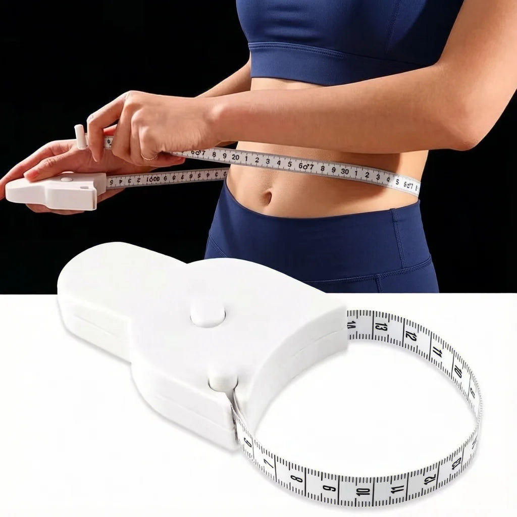 150cmAutomatic Telescopic Tape Measure Body Measuring Tape Sewing Ruler Tools Centimeter Tapes For Body Meter Measure White Tool