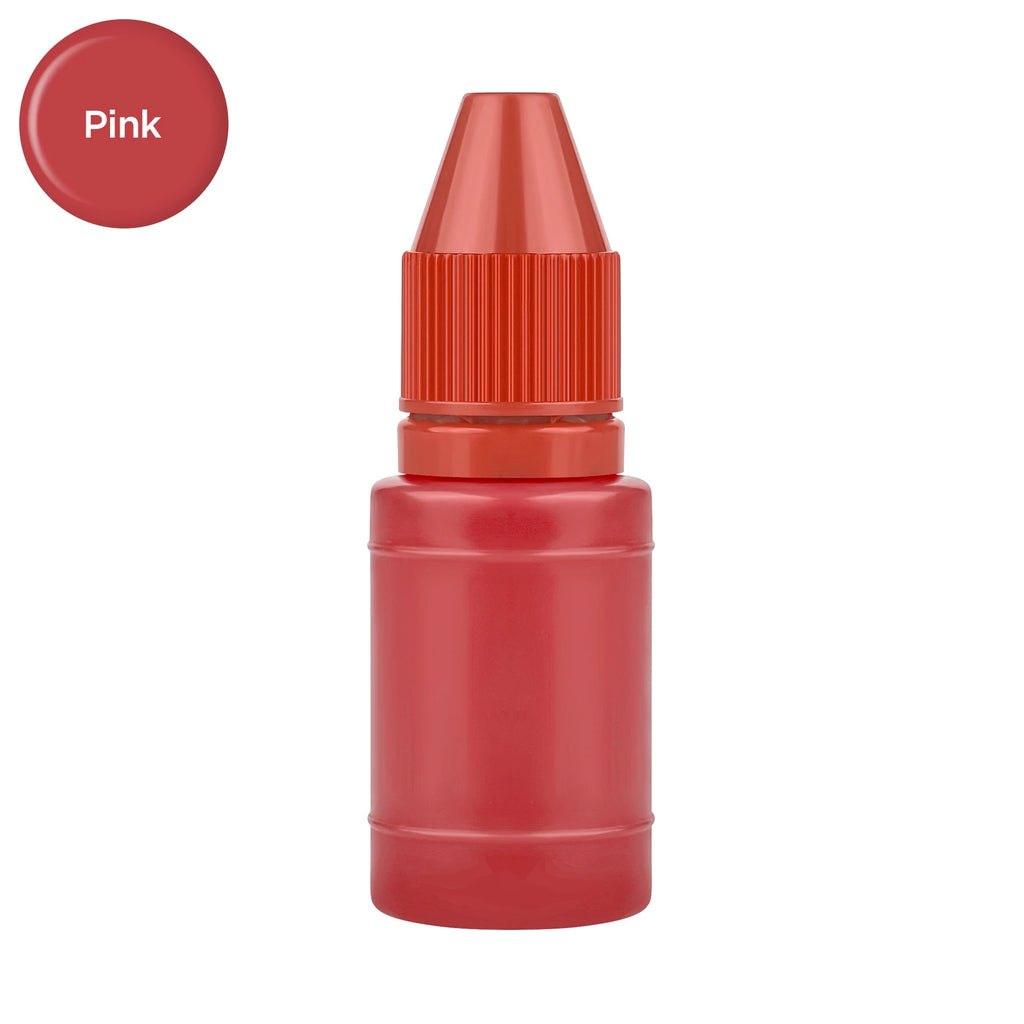 10ml Self-Inking Colorful Ink for Photosensitive Stamp Refilling Ink Red Green Blue Black Orange Rose red Chocolate Coffee White
