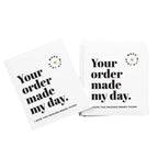 50 Pcs Thank You For Supporting My Small Business Reflective Laser Appreciate Cards Greeting Postcard For Online Retail Shopping