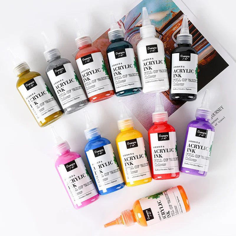 Premium Quality Water-based Ink Refill for Acrylic Paint Pen and DIY Crafts - Ideal Ink Supplement for Artists and Hobbyists