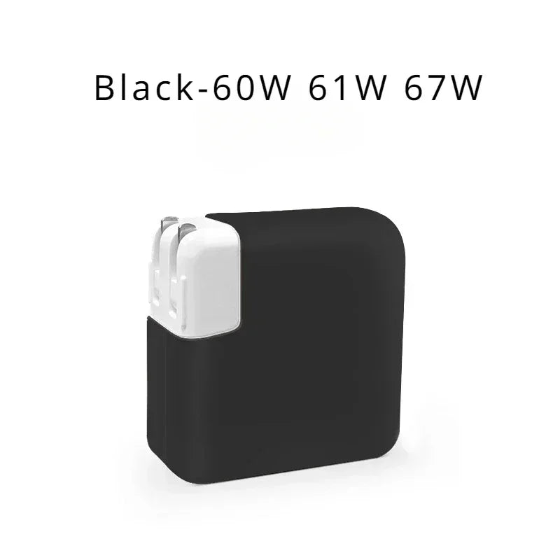 Travel Silicone Case for MacBook Charger 29-140W Adapter Cover Pro/Air Power Brick Organizer Apple Laptop Protection