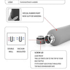 Custom Logo Thermos Large Vacuum Flask Stainless Steel Portable Thermos Bottle Outdoor Sports Water Bottle Travel Mug 500/750ml