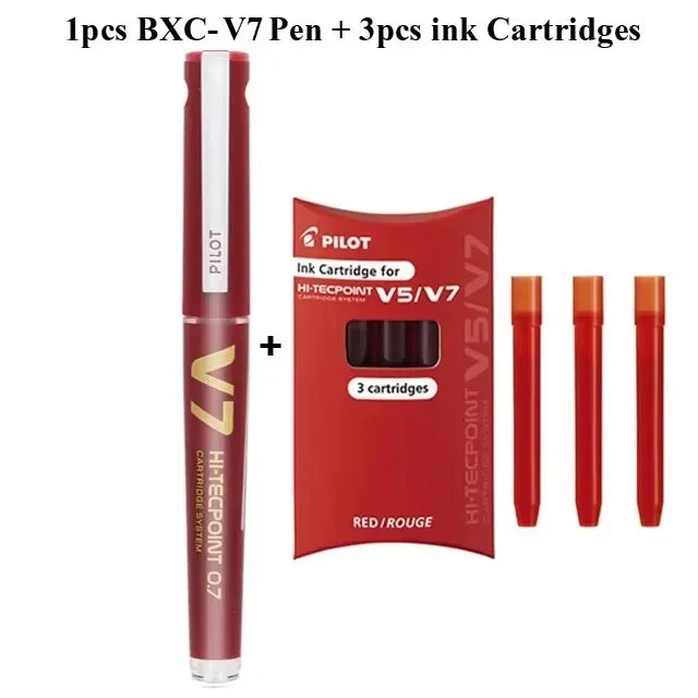 Japan Pilot V5/V7 Gel Pen Straight Liquid Replaceable Ink Cartridge 0.5/0.7mm for Writing School Stationery Office Accessories