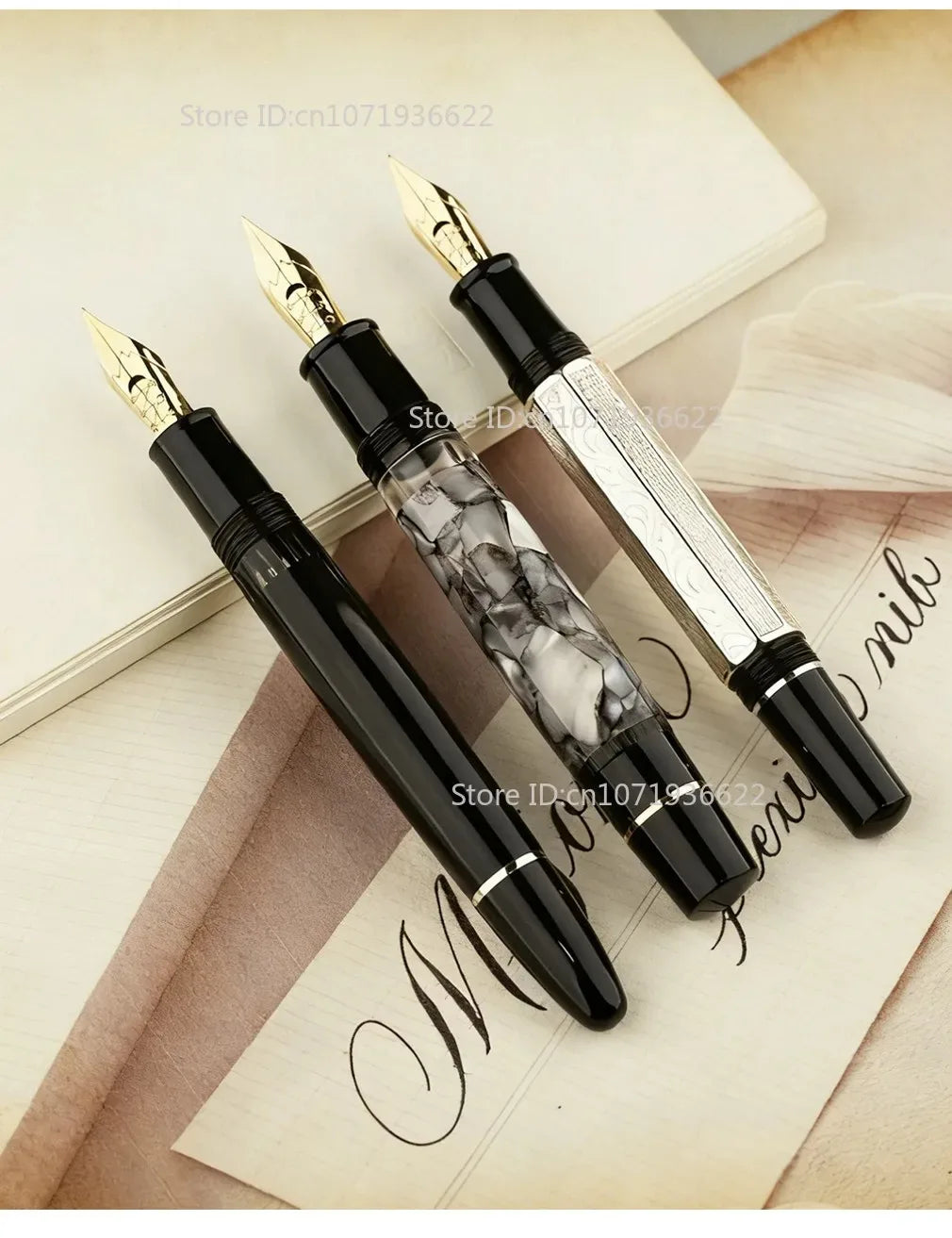 Creative for MAJOHN P136 P137 P138 P139 No.6 Solf Flex Nib Grip Section Fountain Pen Copperplate ES ER Round Body Point Nib