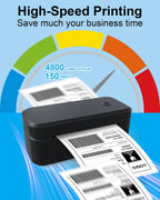 Marklife X4 Thermal Label Printer Portable Printer for 4x6 Mailing Packages Printing Bluetooth & Automatic Label Recognition