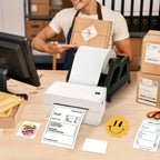 4×6 Thermal Shipping Labels 100/500 Sheets Self-Adhesive Fold Paper Compatible With Thermal Printer For Barcode Sticker Printing