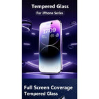 1Pcs iPhone 15 14 13 12 11 16 17 Pro Max X XS Max XR 8 7 Plus 16e 17Air 14 15 16 Plus Tempered Glass Screen Protector Film