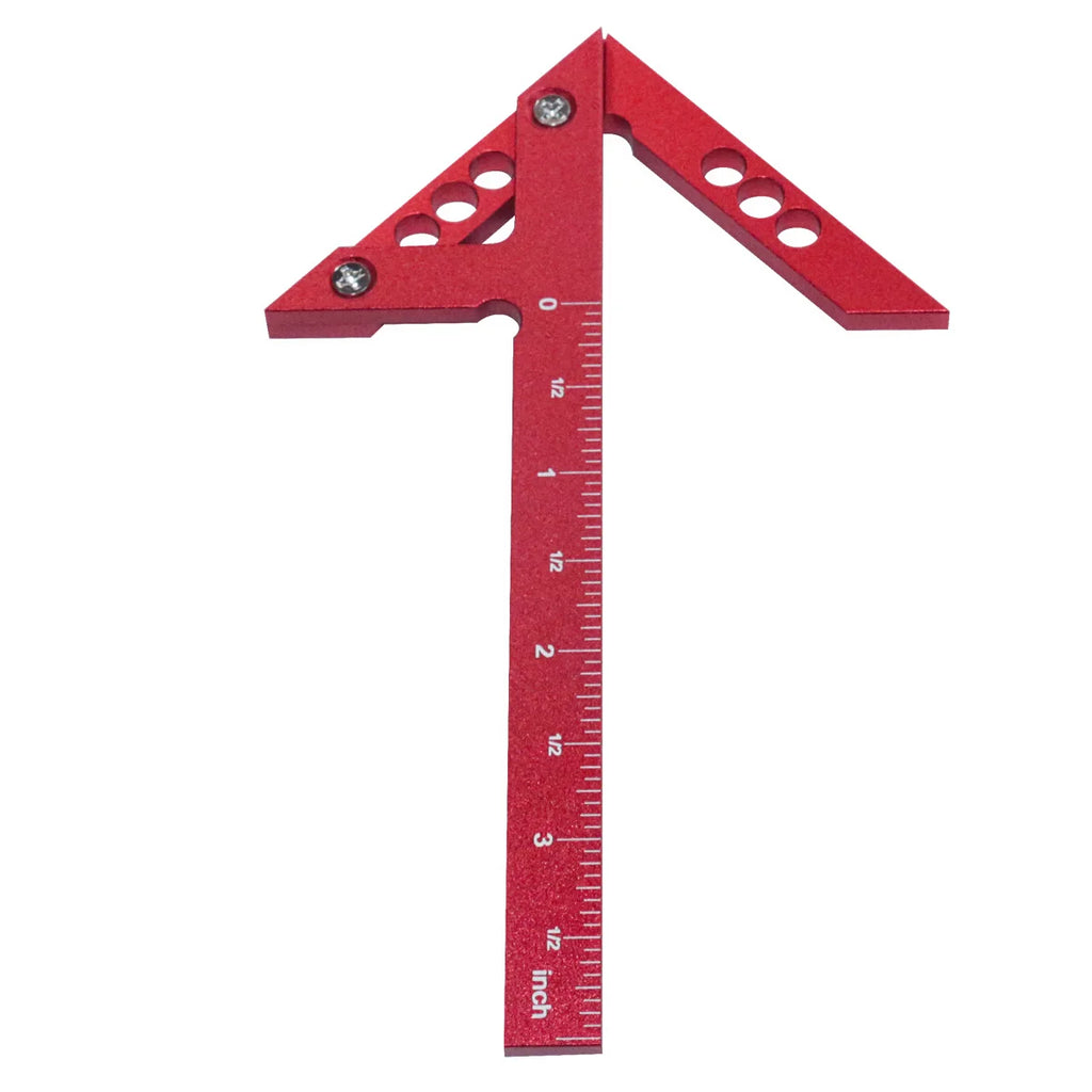 2pcs Center Finder and T-Square Hole Scribe Ruler Kit, Carpenter Center Measuring Tool, Metric & Inch Woodworking Projects Tool