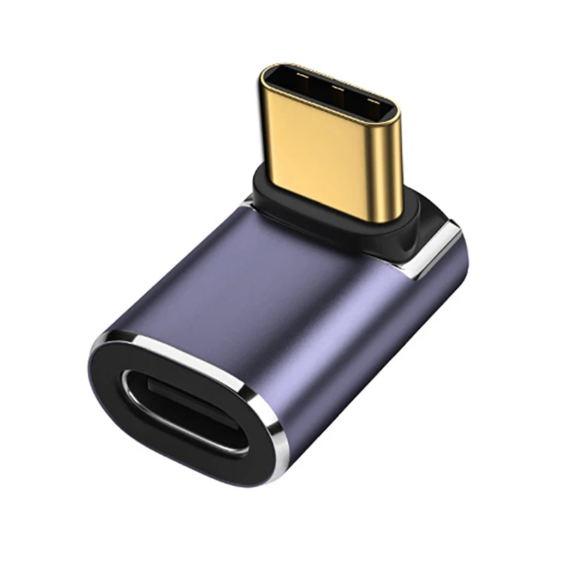 NNBILI USB4.0 40Gbps OTG type C 90 degree 100W 5A USB C to Type C Fast Charging Converter USB C Data Adapter For Macbook 8K60HZ