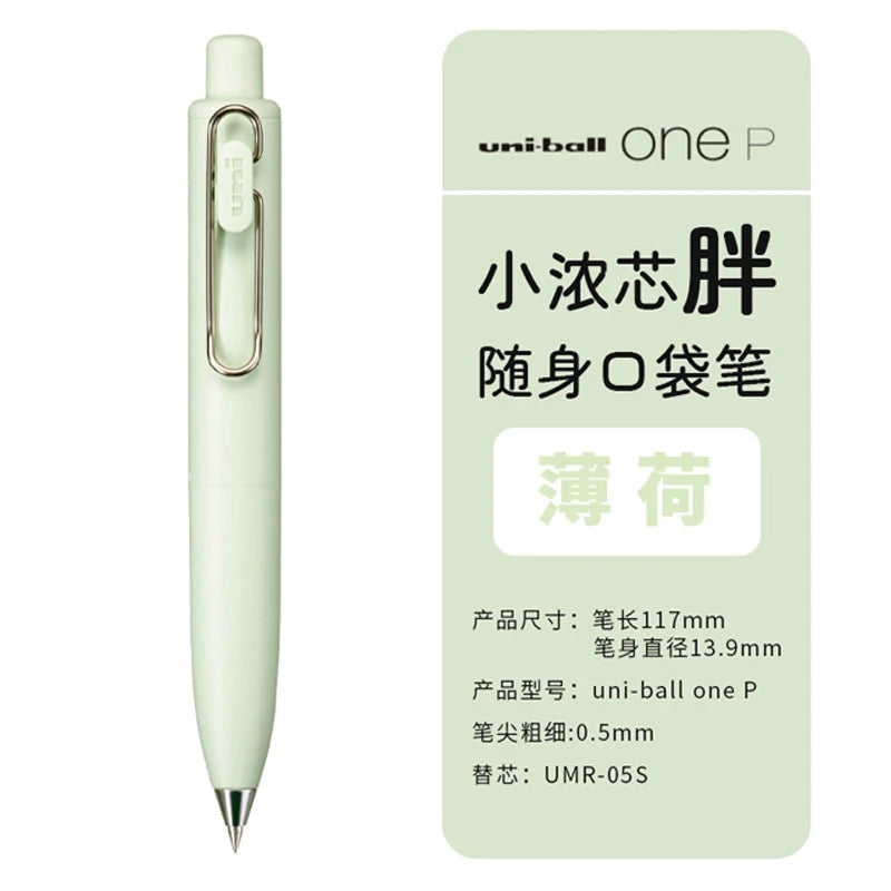 Uni Uniball One P 1pcs Gel Pen Japan Original New Stationery UMN-SP 0.5 Mini Pocket Pen Cute Portable Writing,Record Neutral Pen