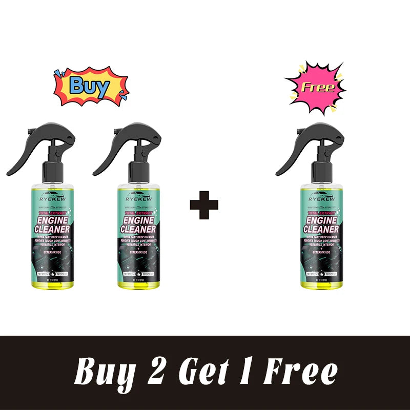 Car Engine Compartment Cleaning Agent, No Water Wash Oil Stain Remover, Deep Rust Removal and Cleaning/c.