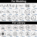 Embosser Stamp Customized Private Logo Customization Library Book Invitation Wedding Embossing Stamp Company Paper Leather Seals