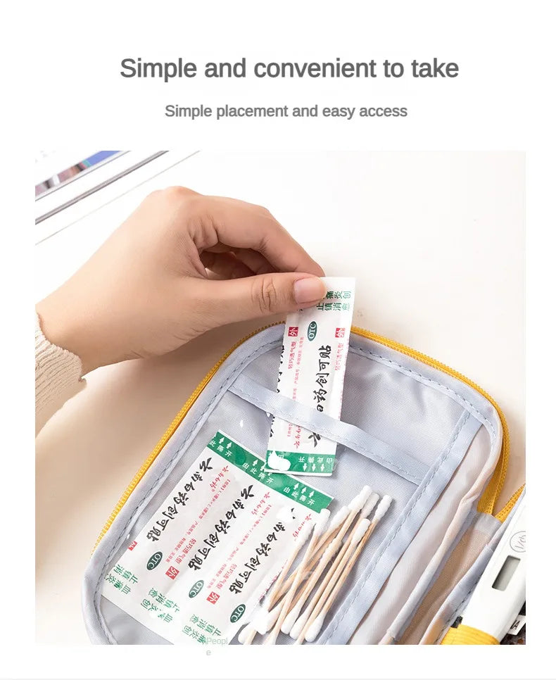 First Aid Kit Pouch Home Medicine Storage Bag Suitable For Outdoor Travel Medical Bag Home Rescue Emergency Survival Kit