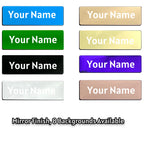 Custom Name Badge Engraved Personalized Name Plate Stainless Steel Custom Name Tag with Magnetic Pin Back Pin Clip