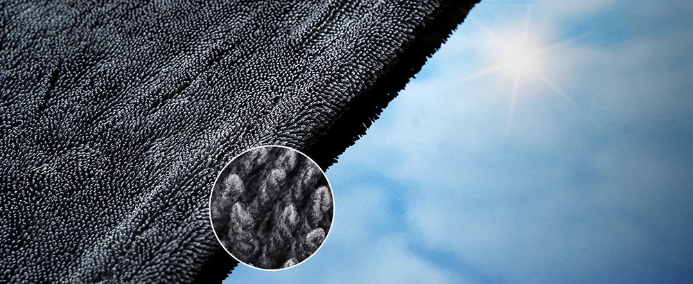 AUTOBRIGHT Microfiber 60*90cm 1300gsm One Wipe Drying Towel Car Wash Cloth Premium Cloth Thicken Soft Professional Car Cleaning