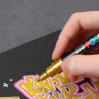 1pcs Japan UNI POSCA Marker Pen PC-1M/3M/5M POP Poster Graffiti Permanent Acrylic Marker White Black Gold Silver Art Supplies