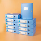 10pcs A4 Colorful File Boxes - Durable Thick Plastic Document Organizers for Contracts, Accounting Receipts & Office Supplies