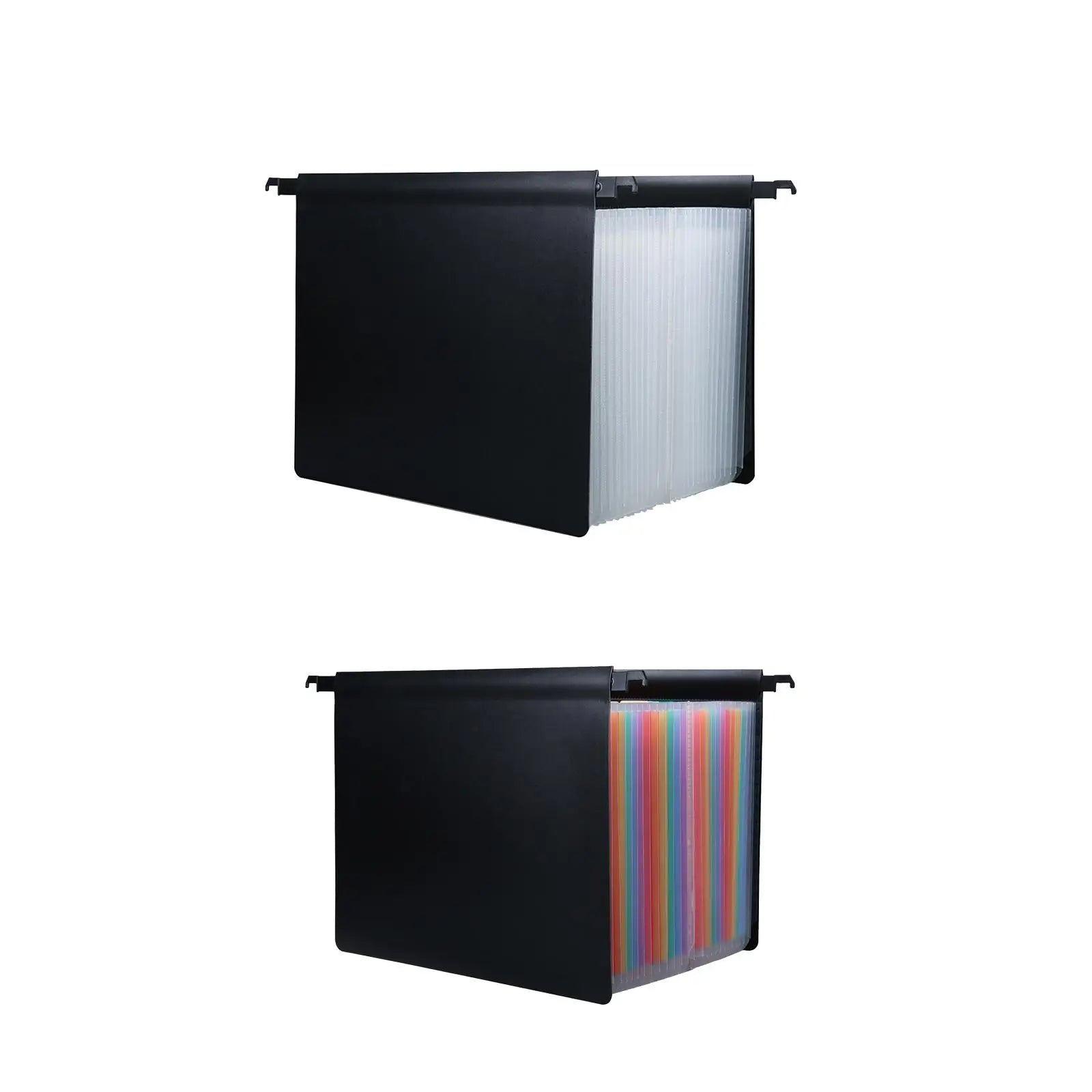 Expanding Hanging File Folder 25 Pocket Large Capacity with Tabs Accordion File Organizer for Receipts Envelopes Filing Cabinet