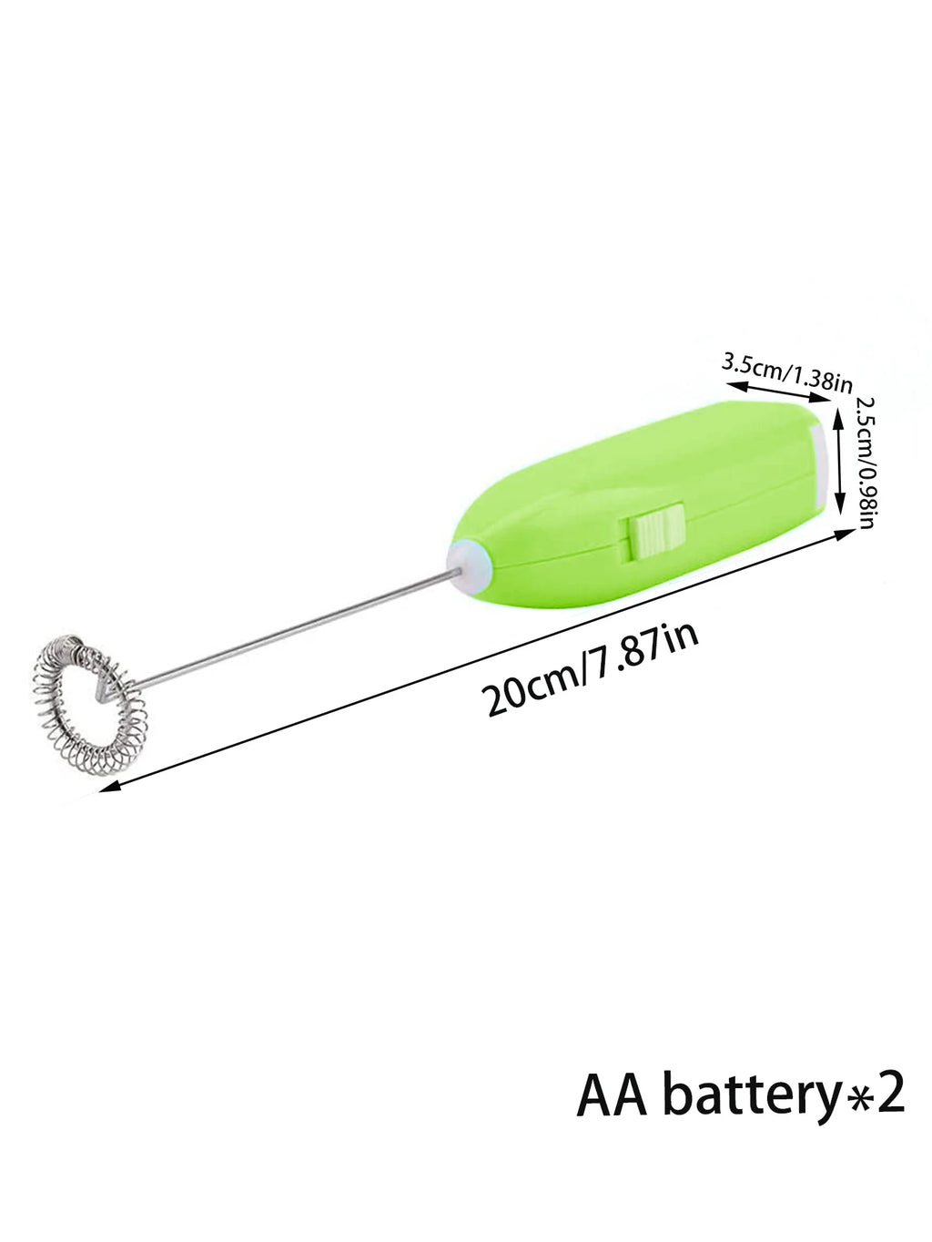 1pcs Mini hand-held whisk Battery Electric Coffee Mixer (no batteries)