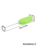 1pcs Mini hand-held whisk Battery Electric Coffee Mixer (no batteries)