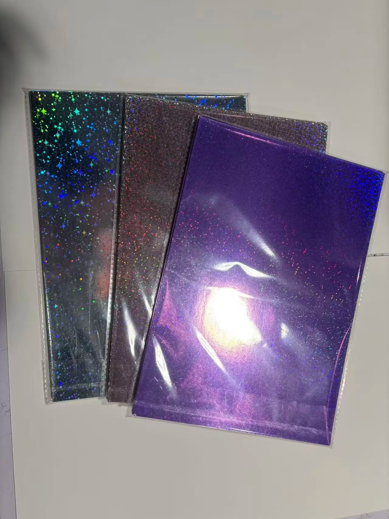 20 Sheets Holographic Cardstock 8.5 x 11, 250gsm Metallic Cardstock Glitter Shiny Iridescent Mirror Paper for Scrapbooking DIY