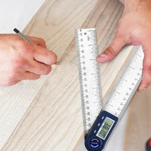 Shahe 200mm Electronic Protractor Stainless Steel Digital Angle Ruler Inclinometer Angle Finder Digital Angle Gauge