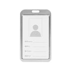 1 Pcs Aluminum Alloy Card Cover Case Bank Business Work Card Holder with ABS Retractable Badge Reel Credit ID Card Badge Bag