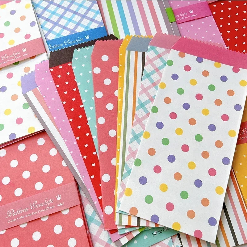 100Pcs Colorful Printing daily romance life envelope pink daisy Office Paper Envelopes Oil painting School Supplies 175*88mm