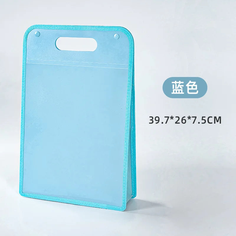 Professional A4 Portable Briefcase Bag - Durable, Self-Seal File Organizer with Handle for Office, School, Graduation