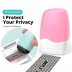Reusable Privacy Stamp Roller Confidential Seal, Garbled Code Eraser Eliminator Design, For Express Single Information Privacy