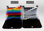 Small File Wallet Receipt Folder A6 Accordion Folder 7-layer 13-layer File Case Waterproof with Self-adhesive Index Tabs
