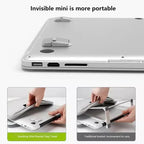 Universal 1 Pair Foldable Laptop Stand Home Invisible Non-slip Notebook Bracket Aluminium Alloy for MacBook HP Dell Lenovo